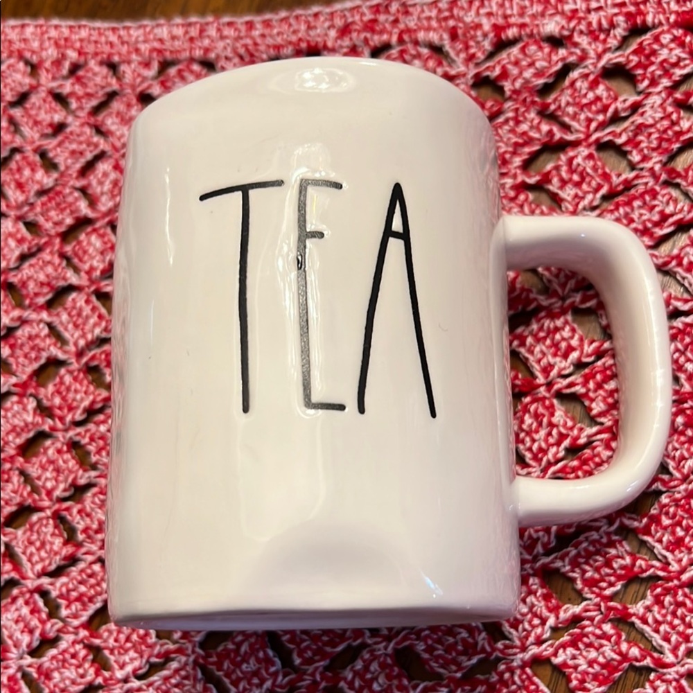 Rae Dunn White Tea Mug